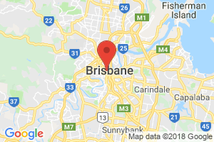 Location of Brisbane CBD
